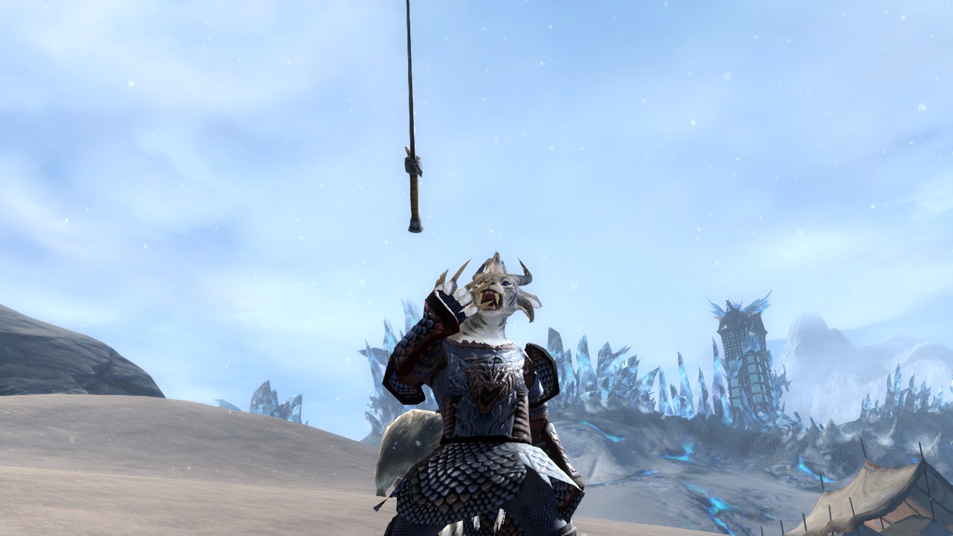 Ouch I cut my Paw! - Charr Warrioress
