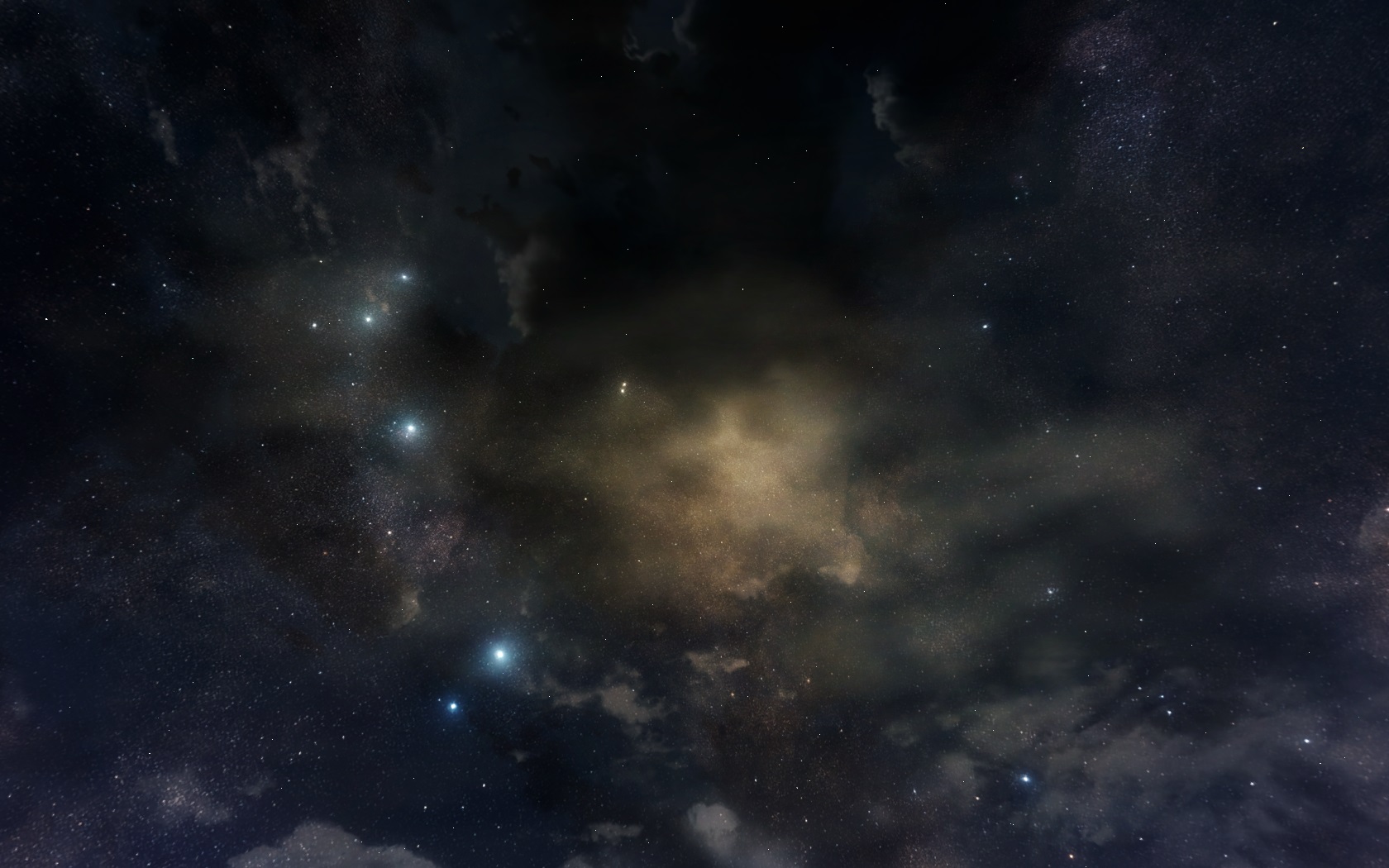 Sternenhimmel über Kristallwüste -  Bild 1
